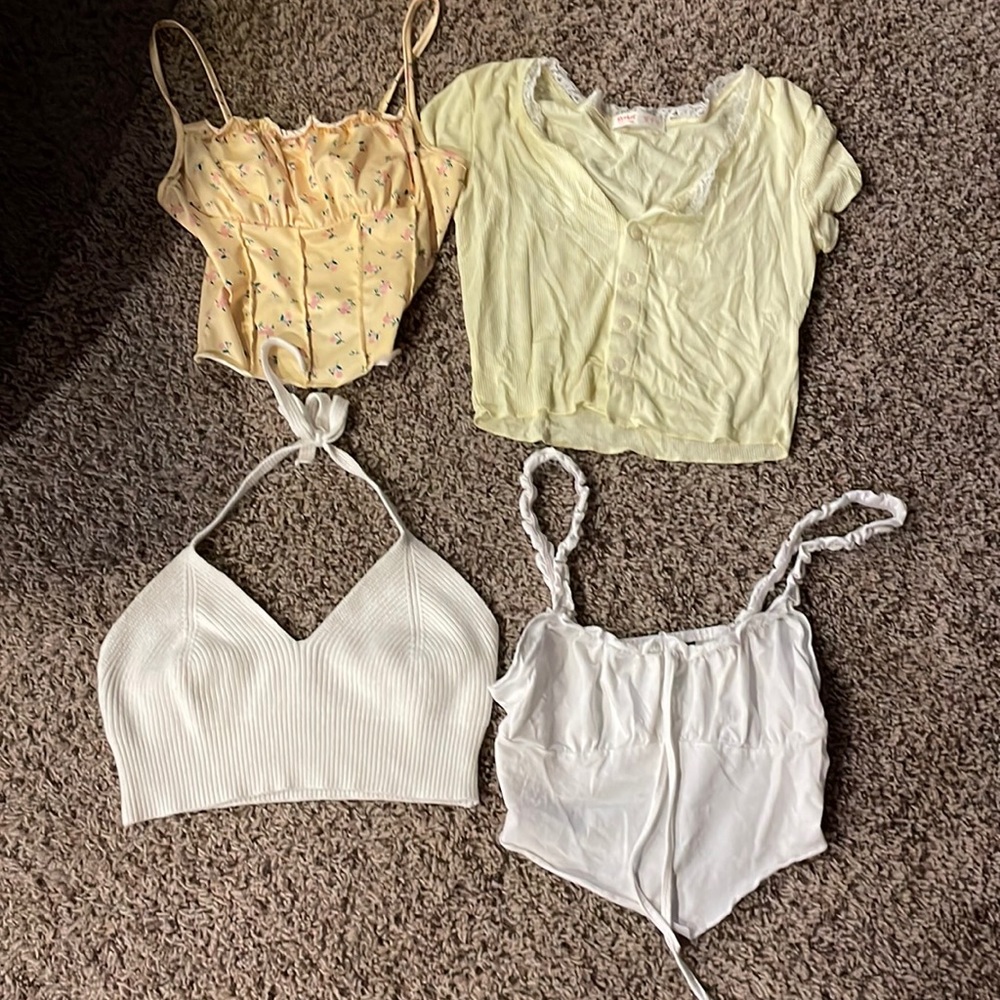 4 crop tops bundle